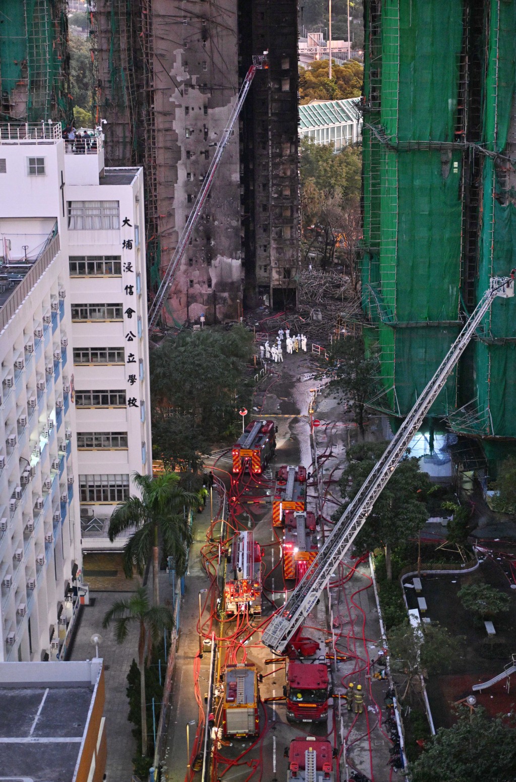 運輸署表示，因大埔火災後續工作，多個路段仍需封閉。