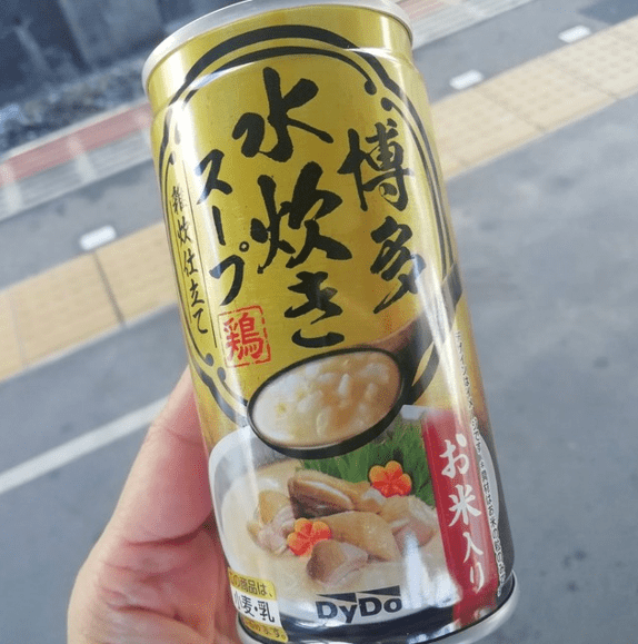 日本大型飲料公司DyDo Drink推出罐裝粥。網上圖片