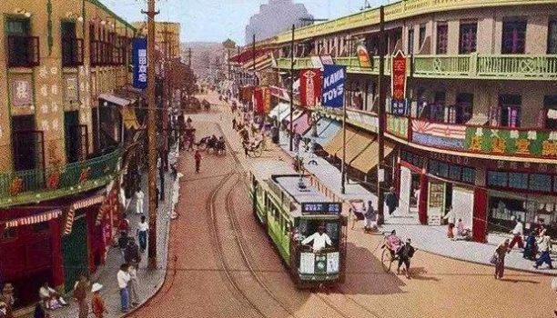 1930年代吳淞路街景。網上圖片