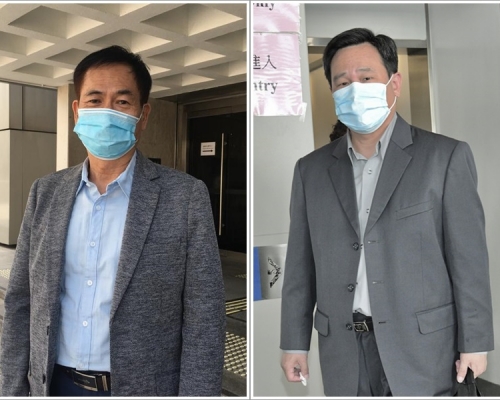 吳耀明(左)及蔡國強(右)。