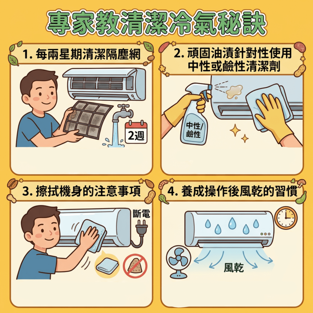 專家教清潔冷氣秘訣