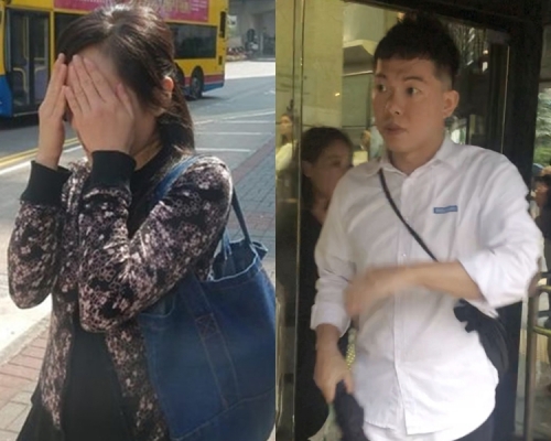 被告梁菀晴(左);前男友沈能基(右)。 資料圖片