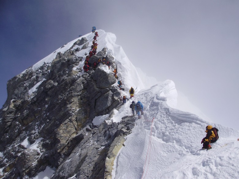 世界第一高峰珠穆朗瑪峰。