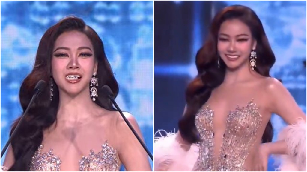 甘末宛（Kamolwan Chanago）甩牙齒貼片後超專業救場。  X@Ambas_Manos