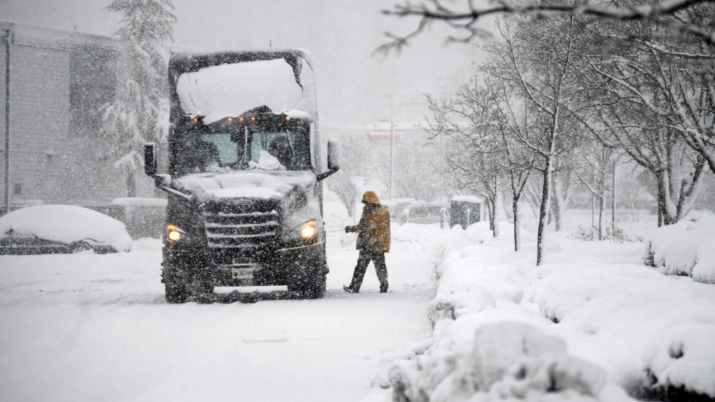 加利福尼亞州落大雪。美聯社