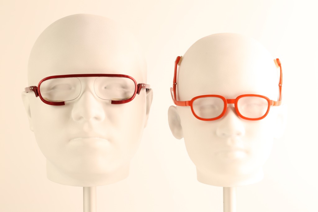 二维的头部扫描器收据数据，再利用人工智能构建3D模型，根据对象的头型量身定做眼镜 (AiDLab提供)
