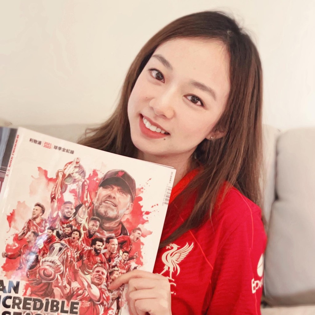 潘杰寧熱愛足球。