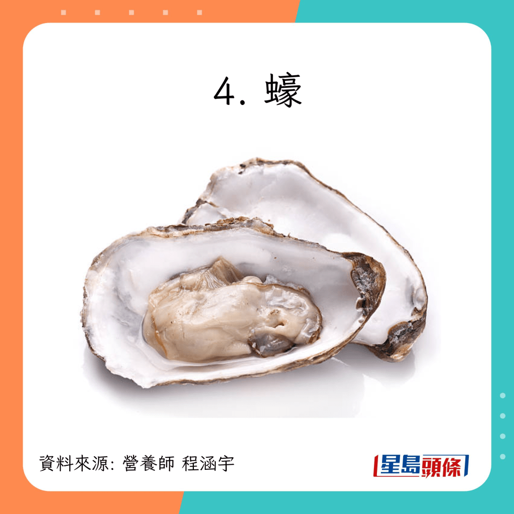 8种食物帮助入睡：蚝