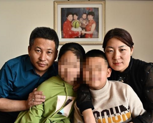 劉利勤終可一家團聚。網上圖片