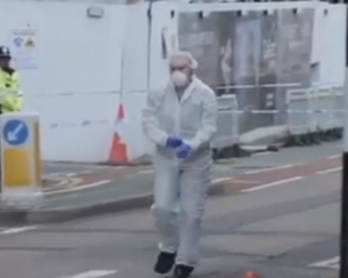 警方封鎖現場調查。網圖