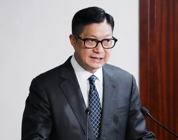 保安局局長鄧炳強。 保安局局長鄧炳強。