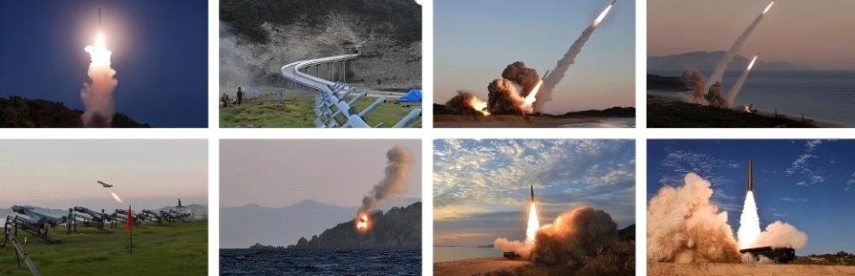 北韓人民軍各級聯合部隊火炮及導彈分隊參與聯合火力襲擊訓練。北韓人民軍Ｘ賬號