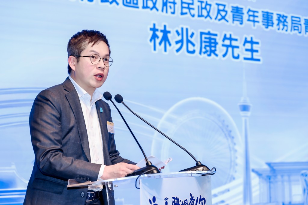 民青局青年專員林兆康致辭期待QMN持續為香港青年提供更多優質成長平台。 民青局青年專員林兆康致辭期待QMN持續為香港青年提供更多優質成長平台。