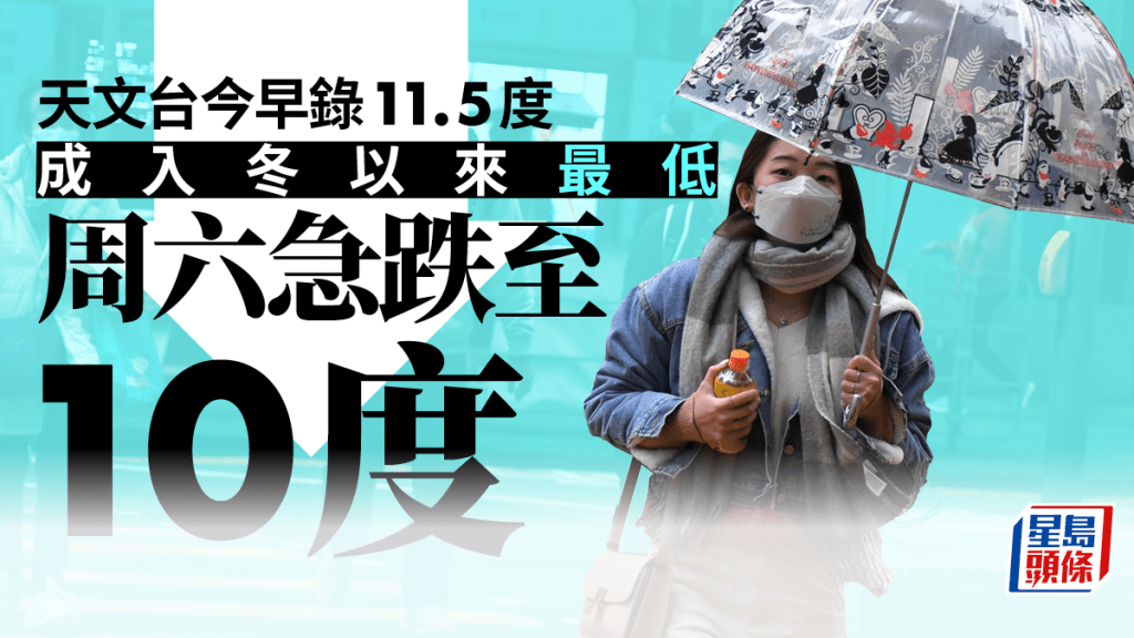 寒冷天氣警告現正生效。陳極彰攝
