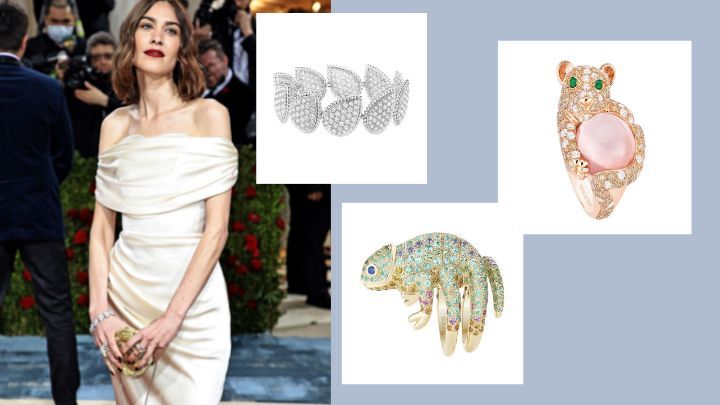 Alexa Chung佩戴Boucheron珠宝出席盛会,当中包括以动物造型的设计。