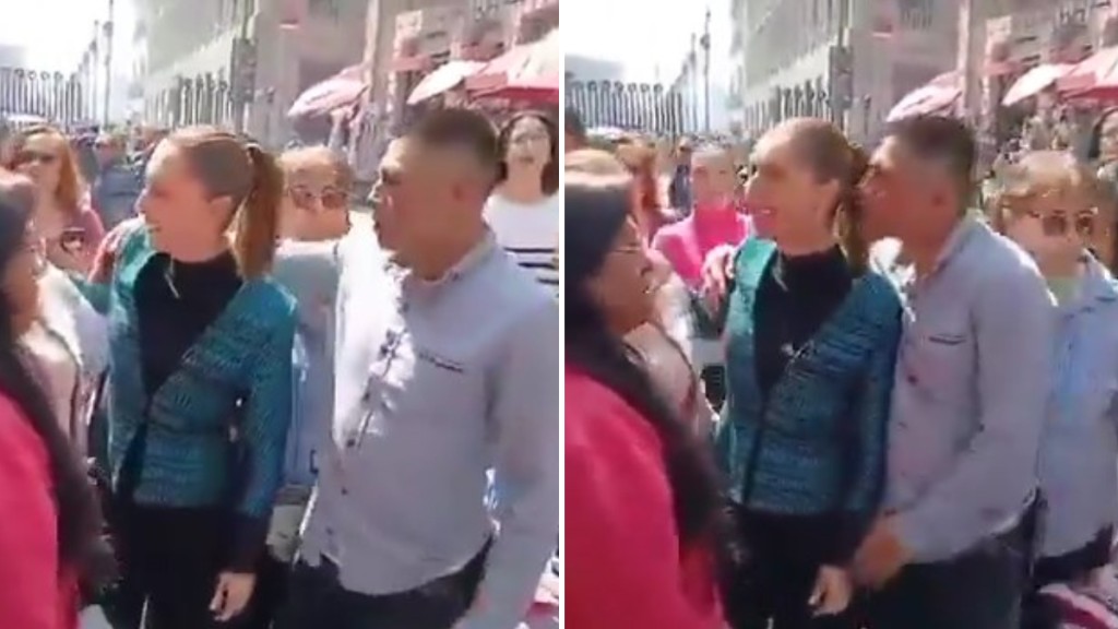 墨西哥女總統當街遭性騷擾。