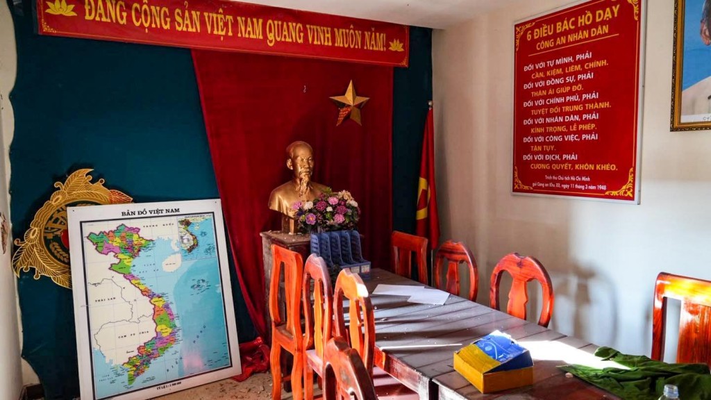 園區內放滿詐騙用的道具與布景。泰國陸軍FB