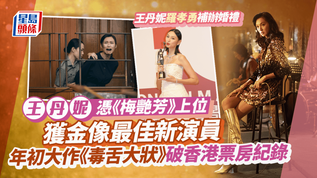 王丹妮羅孝勇結婚丨《梅艷芳》上位獲金像最佳新演員   年初大作《毒舌》破香港紀錄！