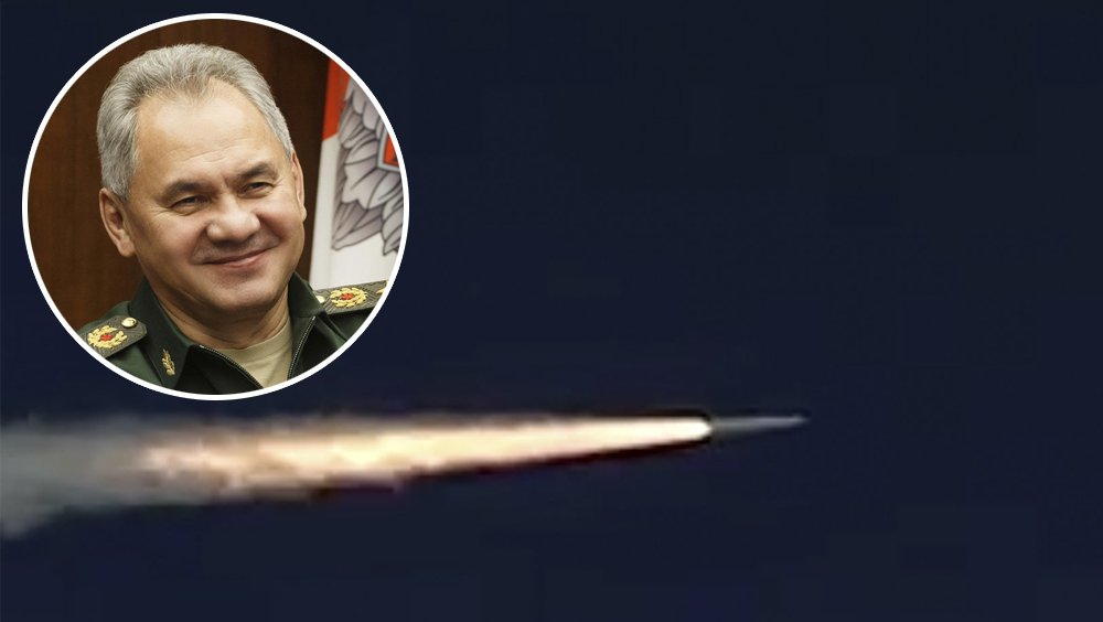 俄国防部长绍伊古称曾三次对乌克兰使用匕首高超音速导弹。AP