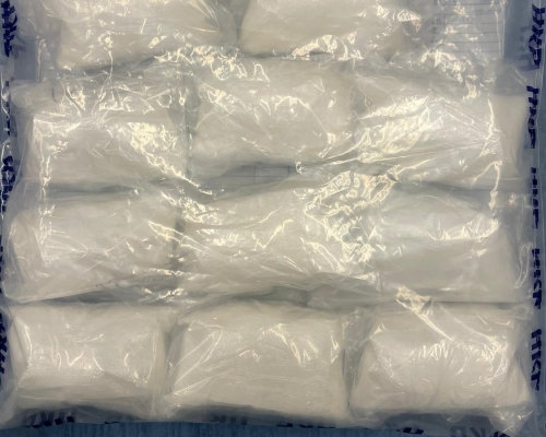 檢獲毒品逾三公斤。警方圖片