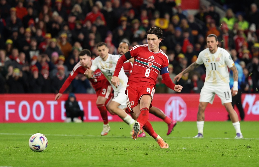 威尔斯反压北马其顿，取得J组次名。路透社