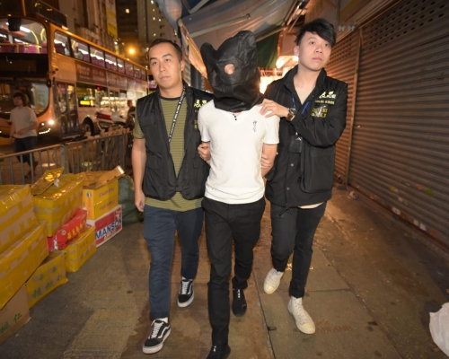 警方拘捕一名疑犯。