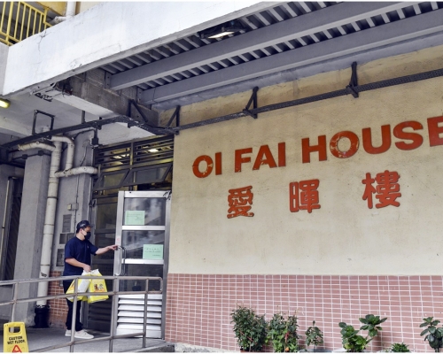 事發於愛暉樓一單位。資料圖片
