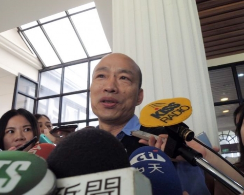 韓國瑜首次表態願參加國民黨總統初選。網圖