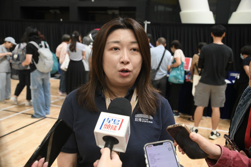 啟德體育園人力資源總經理鄭可宜。 啟德體育園人力資源總經理鄭可宜。