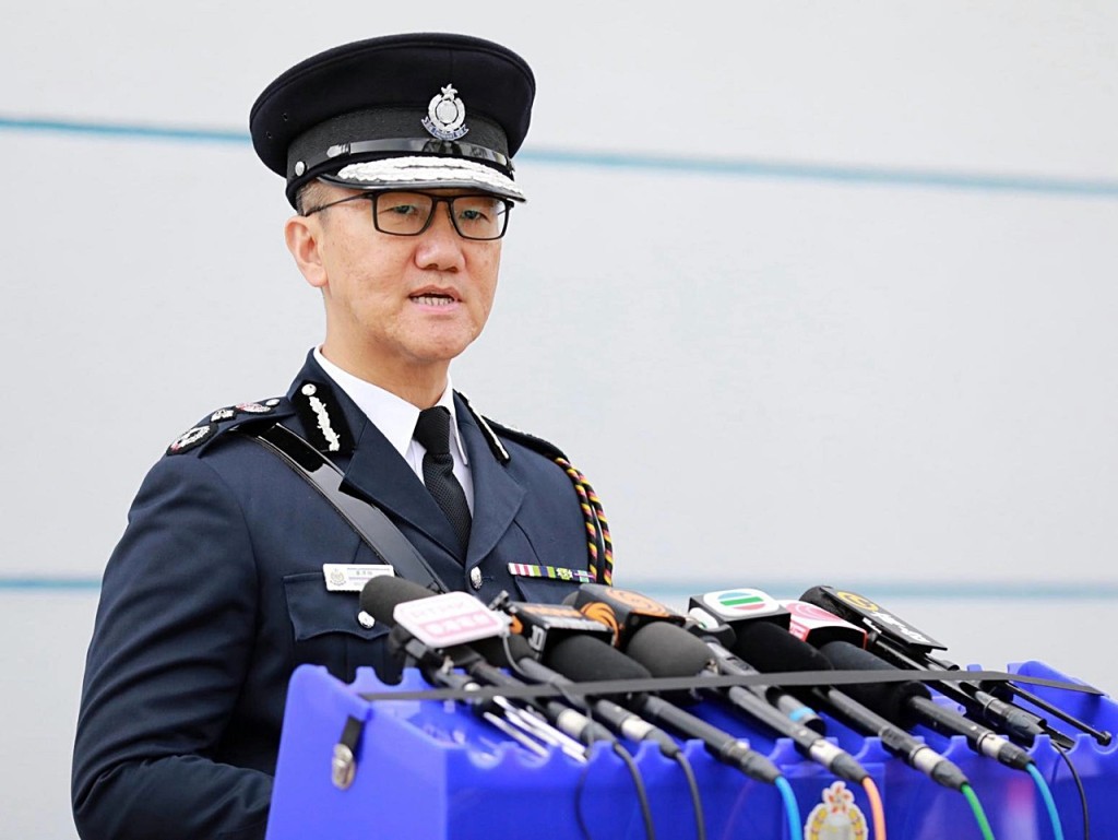 蕭澤頤表示，維護國家安全是首要工作。警方提供