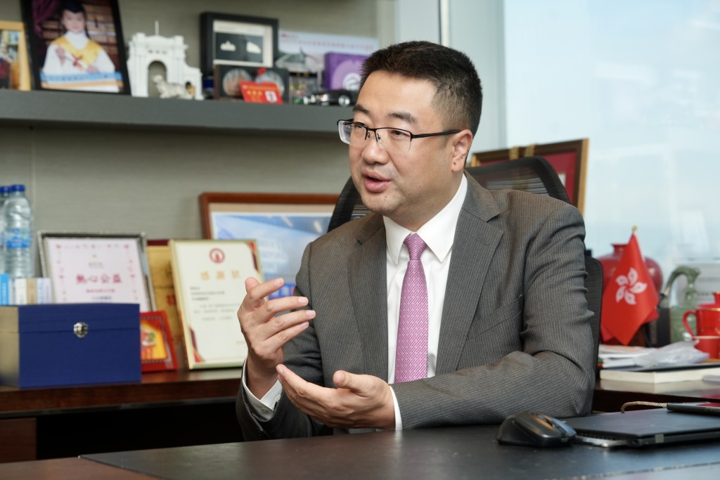 高才通人才服務協會創會會長、立法會議員尚海龍。資料圖片 高才通人才服務協會創會會長、立法會議員尚海龍。資料圖片