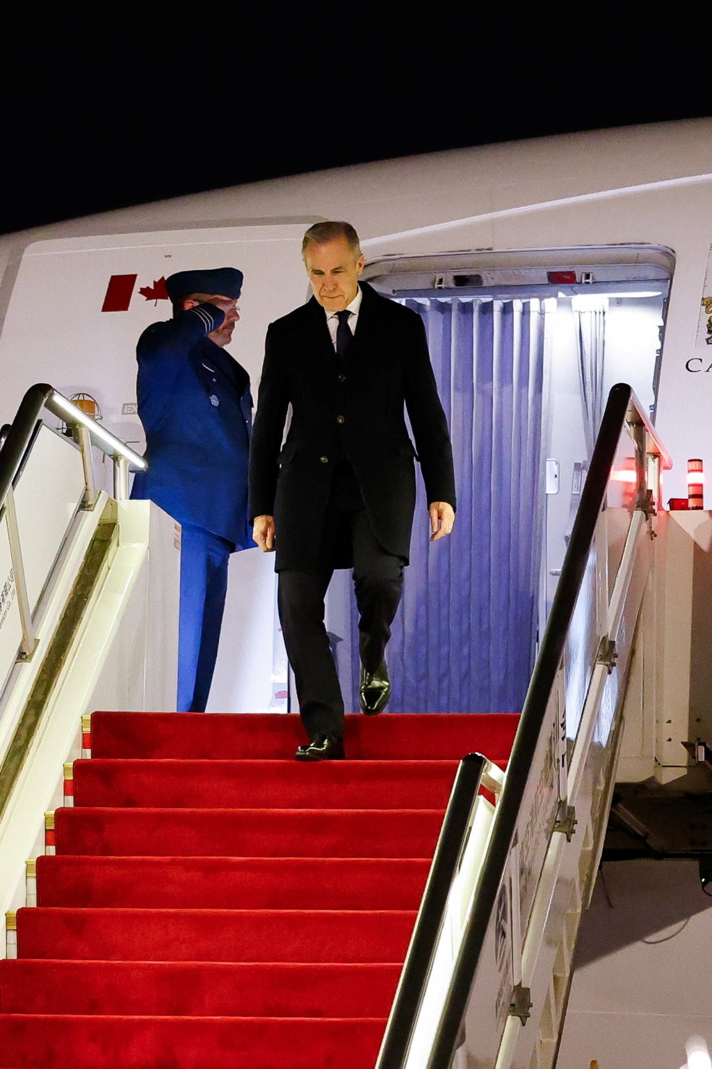 加拿大總理卡尼抵達北京。 路透社