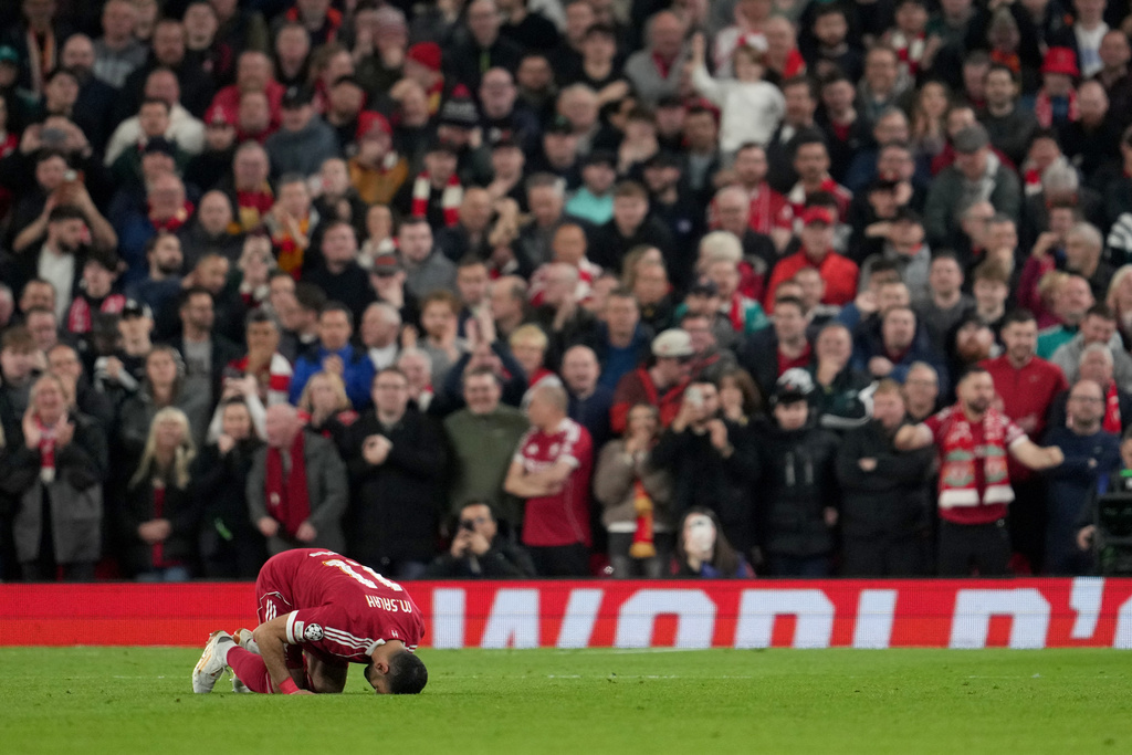 沙拿在利物浦效力9年。美联社 沙拿在利物浦效力9年。美联社