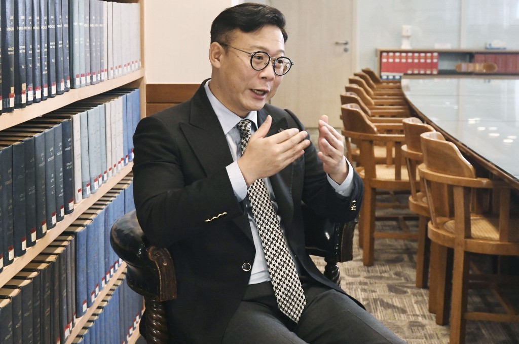 新一份《財政預算案》提出擴展「港資港法港仲裁」至大灣區城市，張國鈞指市場反應正面，透露希望下一步擴至廣州。何君健攝