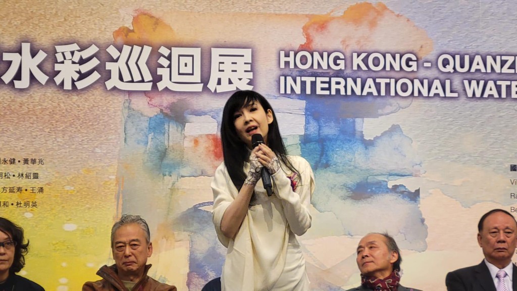 周慧敏親臨現場。