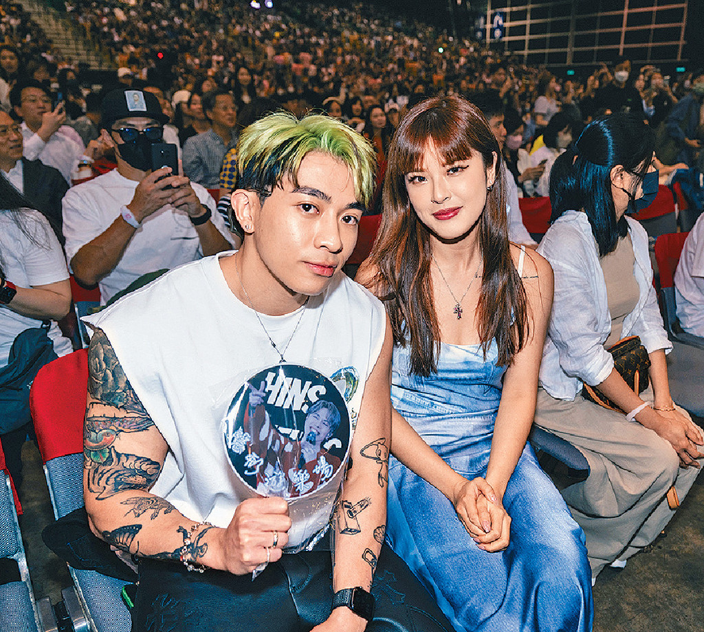 ■Tyson Yoshi與女友亦有睇騷。