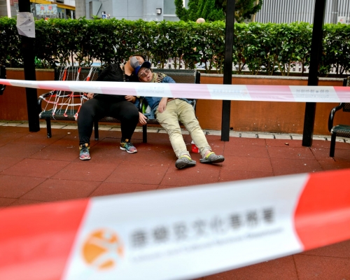 康文署封閉各區遊樂設施。資料圖片