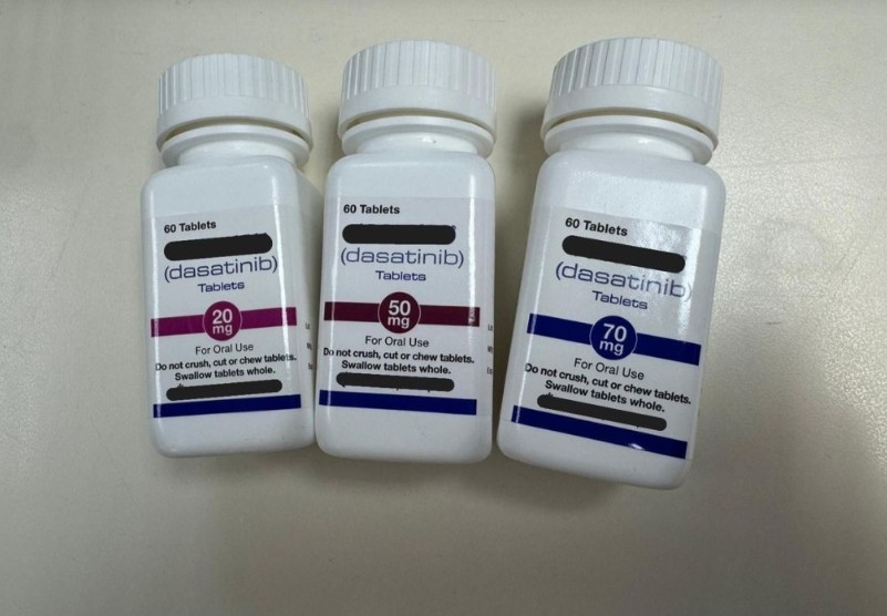 新一代治療血癌的口服標靶藥物「達沙替尼」(Dasatinib),自4月起由自費藥物正式轉為醫院管理局專用藥物。醫管局提供 新一代治療血癌的口服標靶藥物「達沙替尼」(Dasatinib),自4月起由自費藥物正式轉為醫院管理局專用藥物。醫管局提供