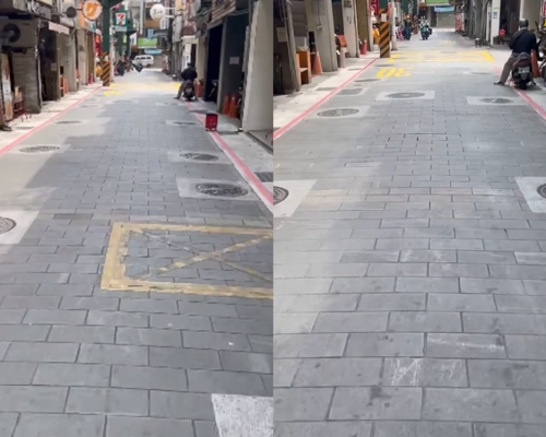 有台灣人於夜市的地下發現多個坑渠蓋。路上觀察學院FB