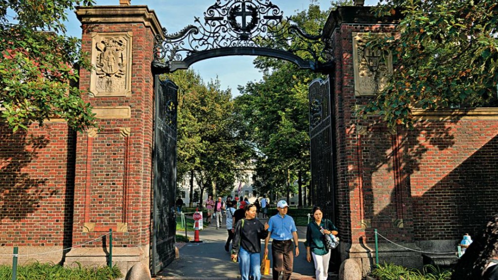 哈佛大學校園。美聯社