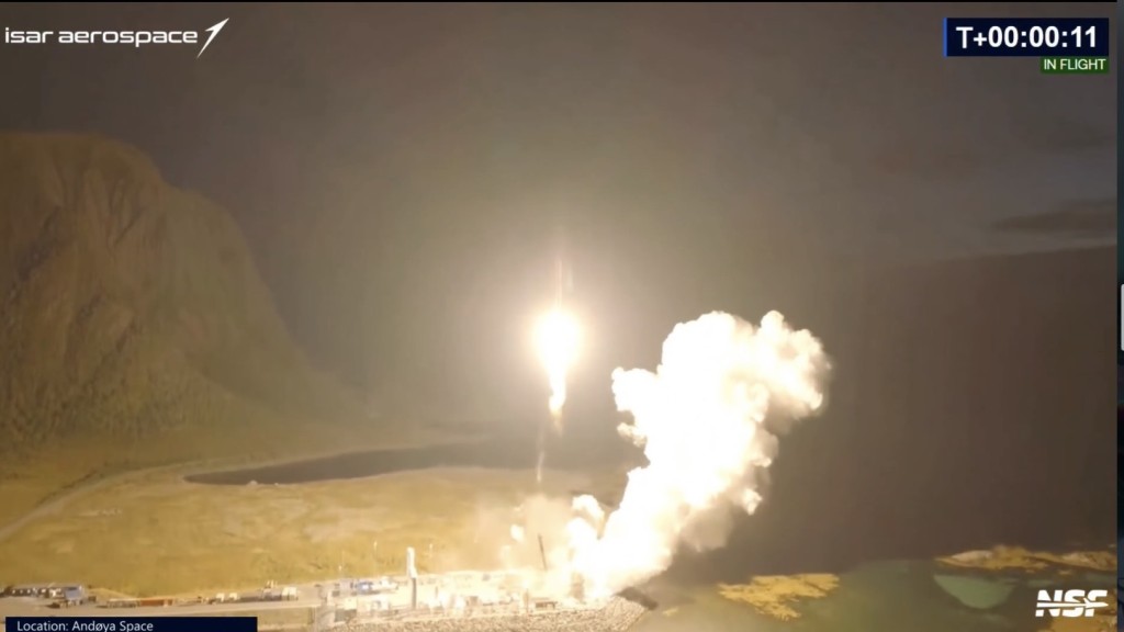 伊萨航太「光谱号」（Spectrum）火箭成功发射。X / Isar Aerospace