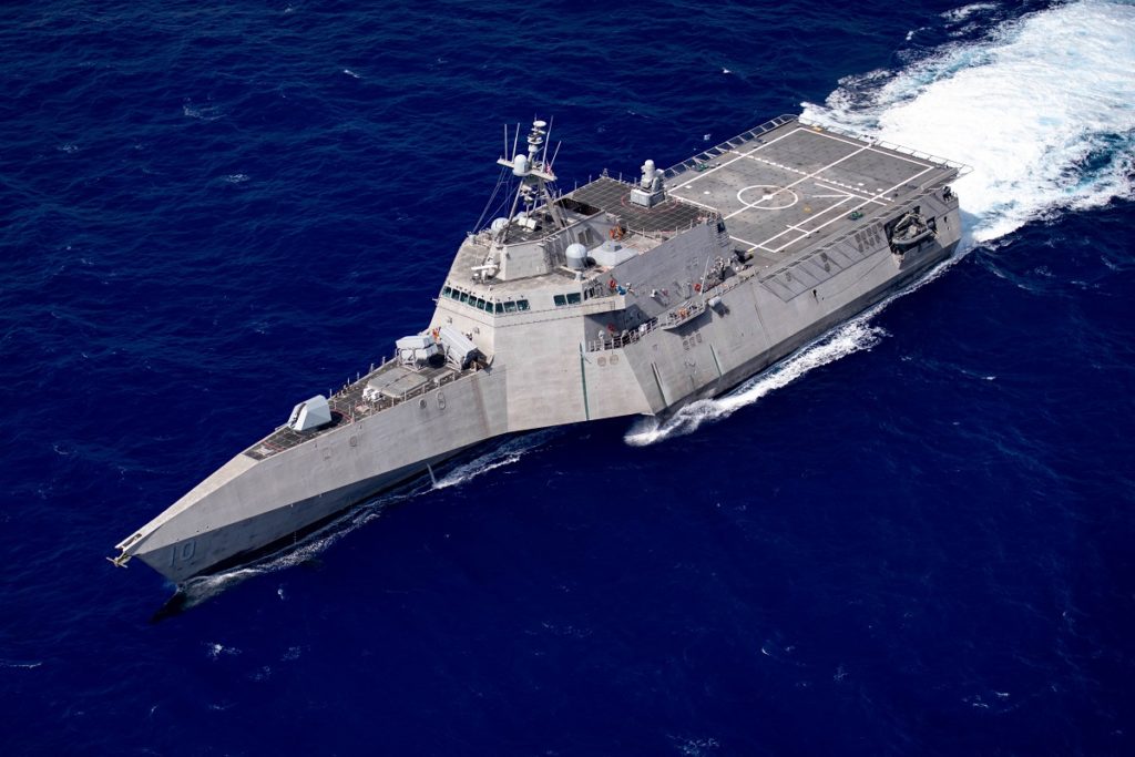 美国濒海战斗舰「吉福兹号」。美国海军
