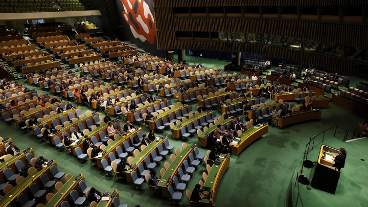 五個候選非常任理事國在聯合國大會選舉中高票當選。路透社資料圖片