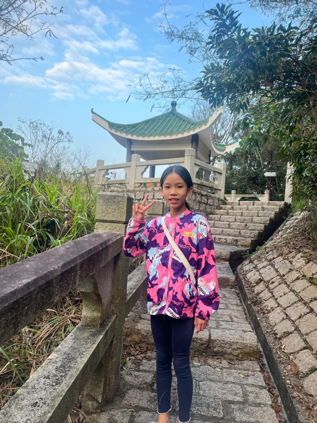 海晴喜歡到小長城行山，這裏是她在長洲最常去的地方之一。（圖片來源：受訪者提供）