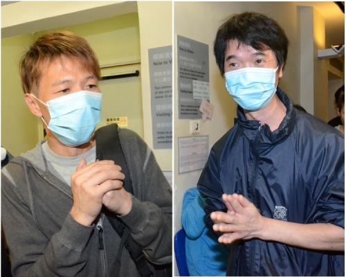 鄧桂思丈夫胡先生(右)。善心女阿甄父親鄭先生(左)。