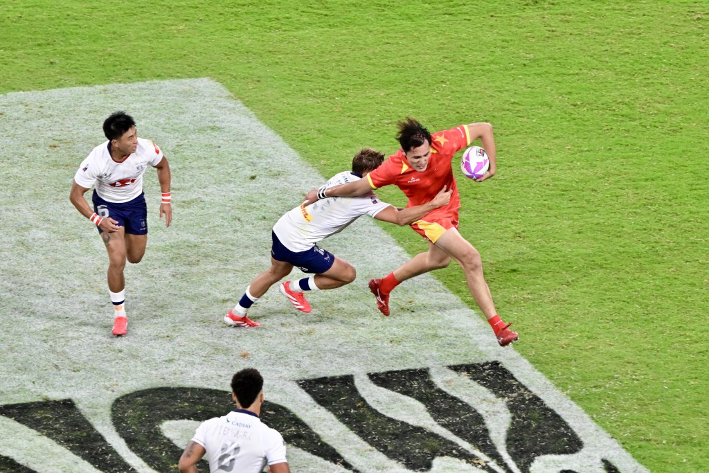 港隊以31:7戰勝國家隊。劉駿軒攝