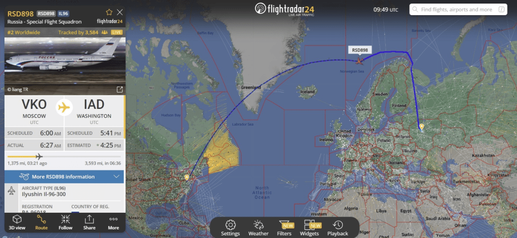航班追蹤網站(flightradar 24)
