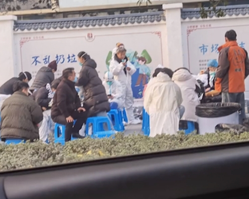武漢有屋苑緊急隔離引發恐慌,實為拍攝電影。(網圖)