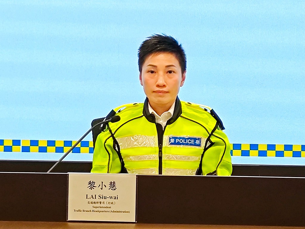 交通總部警司(行政)黎小慧。 交通總部警司(行政)黎小慧。