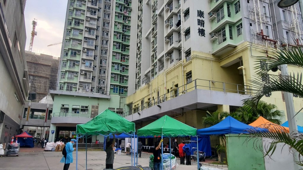 康晴樓圍封強檢。